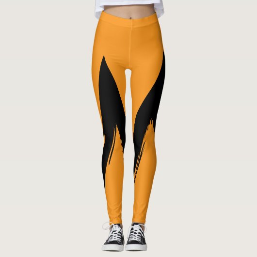 Leggings haut taille Orange II pour femmes (Devant)