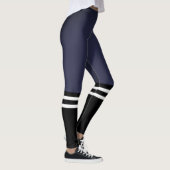 Leggings Hautes chaussettes de fac bleue (Droite)