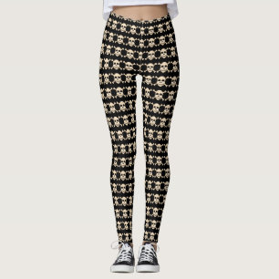 Leggings Hauteur crâne et os croisés