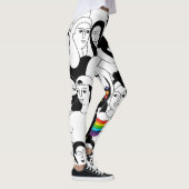 Leggings Hauteur d'amour du visage humain (Droite)