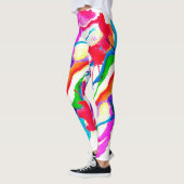 Leggings Hauteur de l'éclaboussure aquarelle (Gauche)