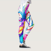 Leggings Hauteur de l'éclaboussure aquarelle (Droite)