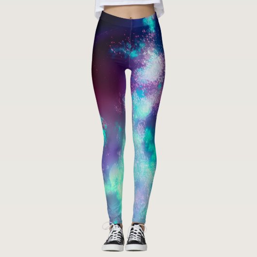 Leggings Hauteur du ciel nocturne (Devant)