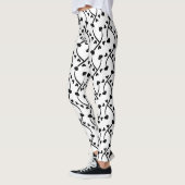 Leggings Heart Pattern Seamless Design (Gauche)