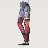 Leggings Heartbeat, Abstrait surreal Imaginaire Fractal Art (Gauche)