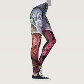 Leggings Heartbeat, Abstrait surreal Imaginaire Fractal Art (Droite)