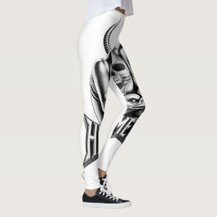 Leggings Heavy Metal Faust avec Adler Totenkopf