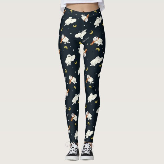 Leggings Hedwig Nighttime Moonlight Pattern (Devant)