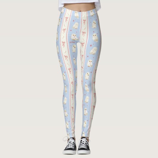 Leggings Hedwig Owl Post Stripe Pattern (Devant)