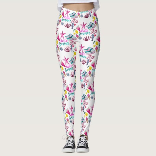 Leggings Hello Summer (Devant)