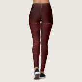 Leggings Henné Romance | Red Satiny Grunge Damask (Dos)