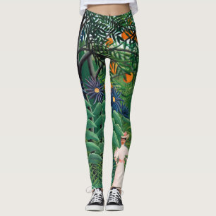 Leggings Henri Rousseau - Femme marchant dans une forêt exo