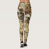 Leggings herbe sauvage abstraite (Dos)