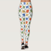 Leggings Hérbologie magique HOGWARTS™ Maisons Motif (Dos)