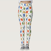 Leggings Hérbologie magique HOGWARTS™ Maisons Motif (Devant)