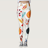 Leggings herfstpatroon (Voorkant)