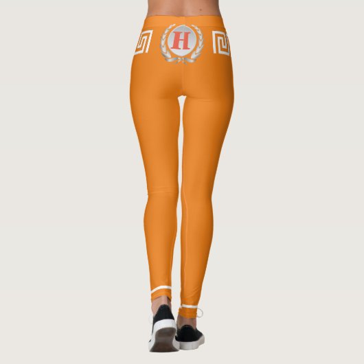 Leggings Hermes, Laurels, Clé grecque, Hermes Wings Designe (Dos)