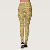 Leggings Héroglyphes d'Égypte antique Or (Dos)