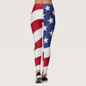 Leggings Héros avec drapeau américain (Dos)