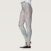 Leggings Herringbone Abstrait - rose/large (Gauche)