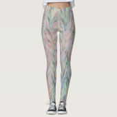 Leggings Herringbone Abstrait - rose/large (Devant)
