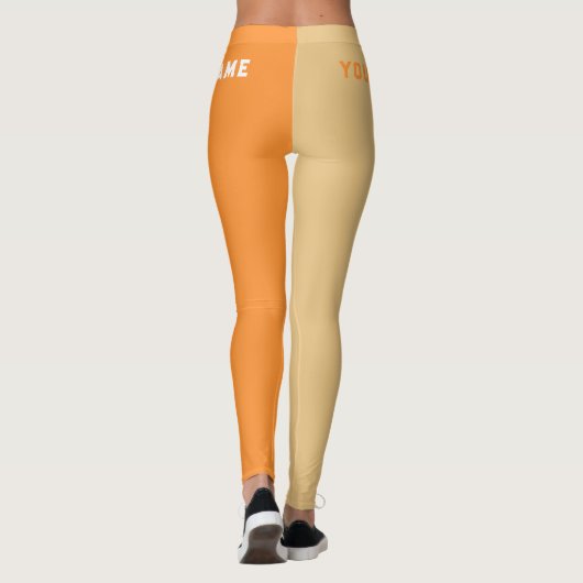 Leggings Heure d'été Plage Heure Sportive Nommé (Dos)