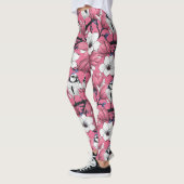Leggings Heure du printemps en rose (Gauche)