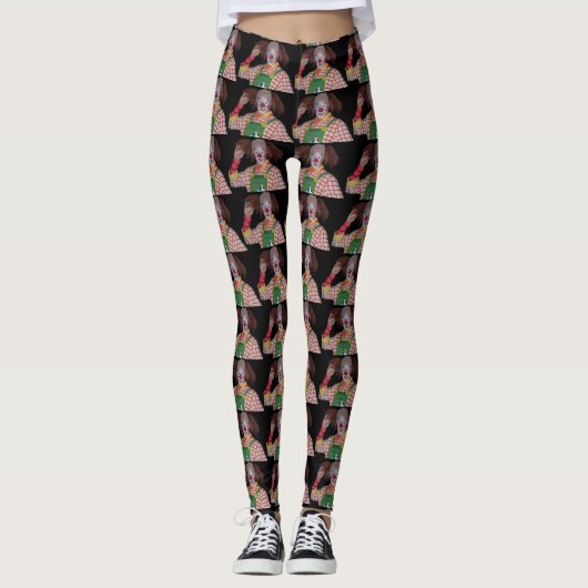 LEGGINGS HEUREUSEMENT CONNU CLOWN   (Devant)