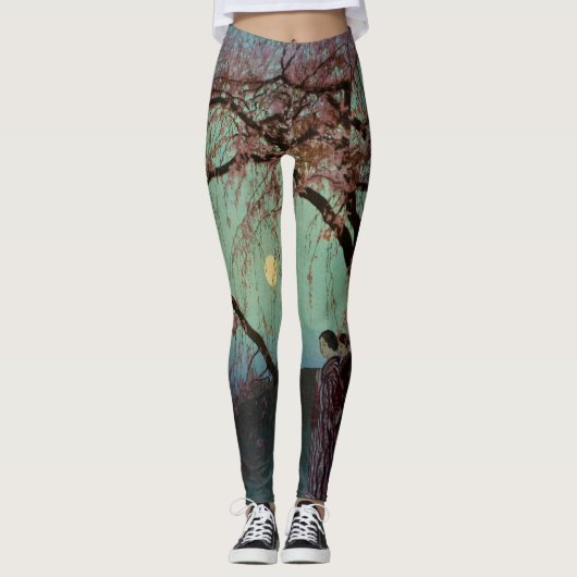 LEGGINGS HEUREUSES FEMMES SOUS PLEINE LUNE (Devant)