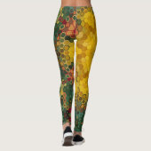 Leggings Hex Mandala jaune vert et orange (Dos)