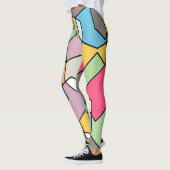 Leggings Hexagon Bauhaus - Pastels (Gauche)