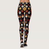 Leggings Hexagon monochrome tribal (Dos)