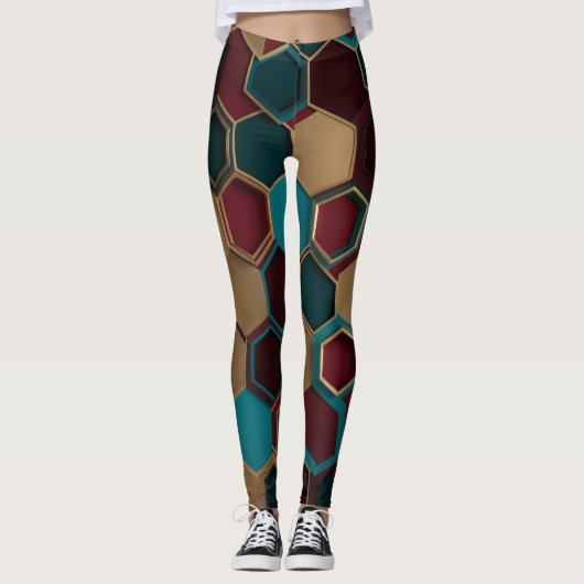 Leggings Hexagon patern (Devant)