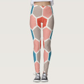 Leggings hexagone monochrome (Devant)