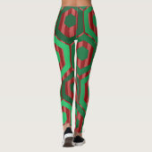 Leggings Hexagones de Noël (Dos)