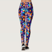 Leggings Hexagones multicolores (Dos)