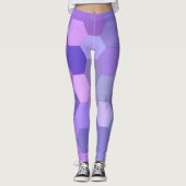leggings hexagones violets (Devant)