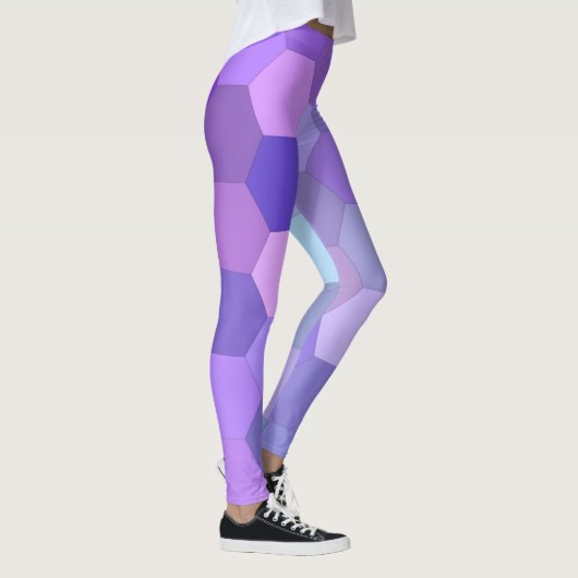 leggings hexagones violets (Droite)