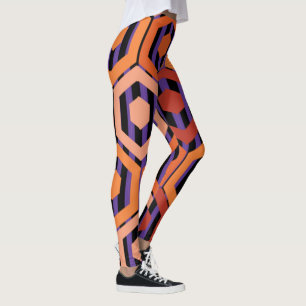 Leggings Hexagons d'Halloween