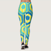 Leggings Hexagons et rayures - Mer et Soleil (Dos)