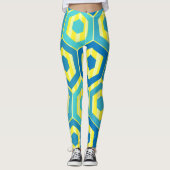 Leggings Hexagons et rayures - Mer et Soleil (Devant)