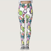 Leggings Hexagons filetés (Devant)