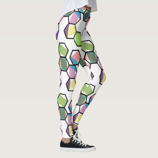 Leggings Hexagons filetés (Droite)