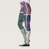 Leggings Hi Waist star belle féminine imprimer week-end gra (Gauche)