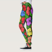 Leggings Hibiscus et Monstère #4 (Gauche)