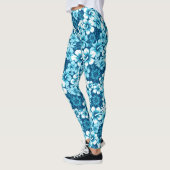 Leggings hibiscus floral surf (Gauche)