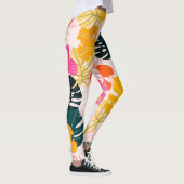 Leggings Hibiscus & Monstera : Vibrance tropicale (Droite)