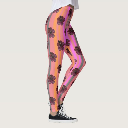 Leggings Hibiscus perles Mosaic Motif Leging (Droite)