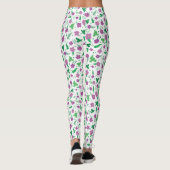 Leggings Hibiscus pourpre (Dos)