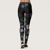 Leggings Hibiscus pourpre (Dos)